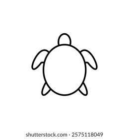 turtle icon Simple outline illustration