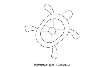 Turtle icon simple style vector image