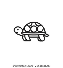 Turtle icon Simple thin outline