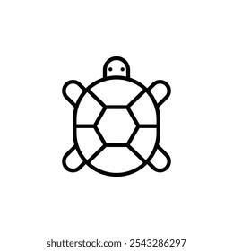 Turtle icon symbol collection on white background.