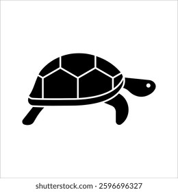 turtle Icon Symbol isolated white background. vector illustration. color editable.