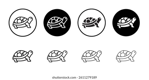 turtle icon Thin line art collection