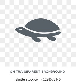 Turtle icon. Trendy flat vector Turtle icon on transparent background from animals collection. 