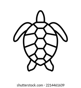 Turtle Icon Vector color editable