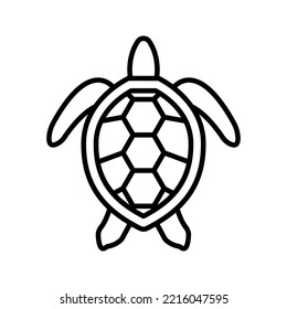 Turtle Icon Vector color editable