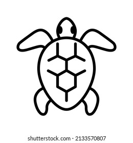 Turtle icon vector design template.