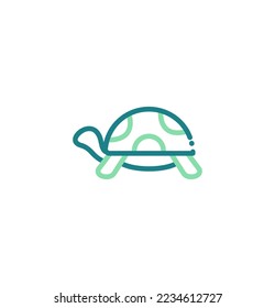 turtle icon vector illustration logo template for many purpose. Isolated on white background.