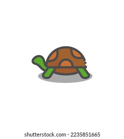 turtle icon vector illustration logo template for many purpose. Isolated on white background.