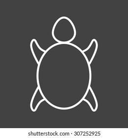 Turtle, icon vector image. Can also be used for Animals and Insects. Suitable for mobile apps, web apps and print media.