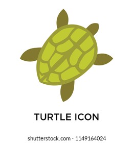 Turtle icon vector isolated on white background for your web and mobile app design, Turtle logo concept