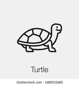 turtle icon vector. Linear style sign for mobile concept and web design. turtle symbol illustration. Pixel vector graphics - Vector. svg