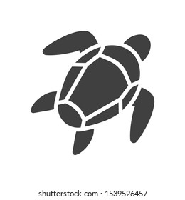 Turtle Icon. Vector on a white background.