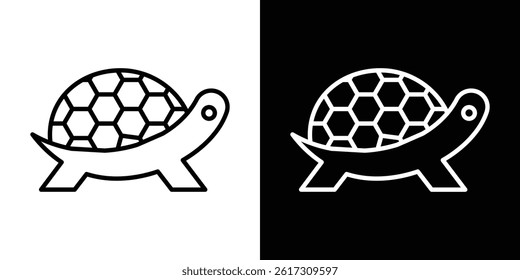 Turtle icon vector for web and mobile app. Symbol isolated.