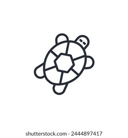 Turtle icon. vector.Editable stroke.linear style sign for use web design,logo.Symbol illustration.