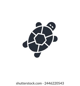 Turtle icon. vector.Editable stroke.linear style sign for use web design,logo.Symbol illustration.
