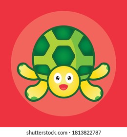 Turtle Illustration Cartoon HD Editable Vector