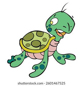 Turtle isolated on white background