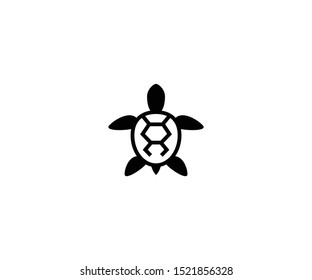 Turtle isolated vector icon. Turtle vector illustration