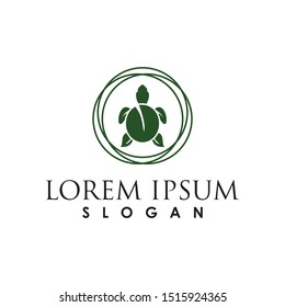 Turtle leaf abstract design vector logo