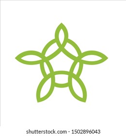 turtle leaf ,cannabis logo unique creative and simple