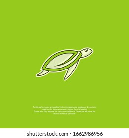 Turtle and Leaf logo design with modern simple and clean concepts.