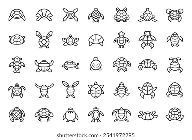 Turtle Line Art Icon Elegant Drawing.eps
