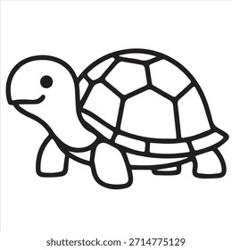 Schildkröte Linie Zeichnung Kunst Färbung Design