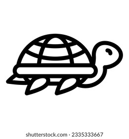 Turtle line icon. Animal vector illustration isolated on white. Tortoise outline style design, designed for web and app. Eps 10