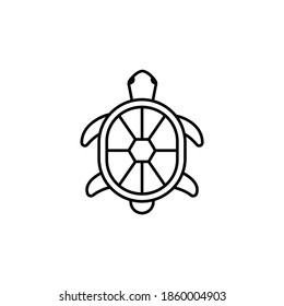 turtle line icon. signs and symbols can be used for web, logo, mobile app, ui, ux