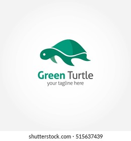 Turtle Logo abstract design vector template. vector Illustration