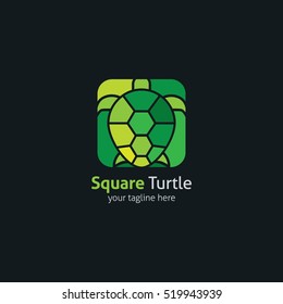 Turtle Logo abstract design vector template. vector Illustration