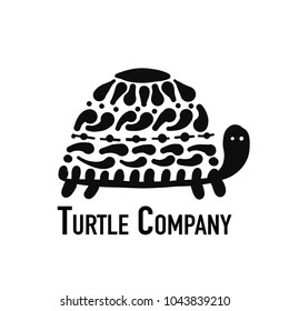 Turtle Logo Black Silhouette Your Design Stock Vector (royalty Free 