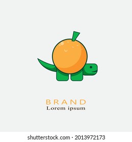 The turtle logo carries a citrus fruit on it, in lieu of a shell. Cute and cool logos