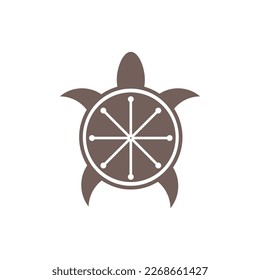 Turtle logo with circle  icon for illustration for logo company, for icon , vector