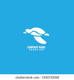 
turtle logo company flat minimalis vector