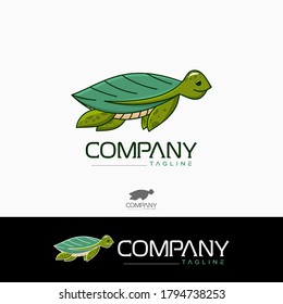 Turtle logo , creative design vector template