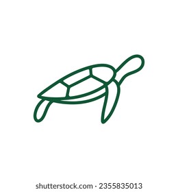 Turtle logo design. Animal icon illustration