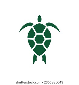 Diseño del logo de la tortuga. Icono de animal