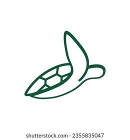 Diseño del logo de la tortuga. Icono de animal