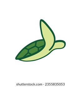 Turtle logo design. Animal icon illustration