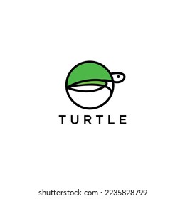 Turtle logo design icon template