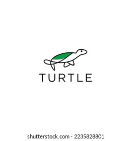 Turtle logo design icon template