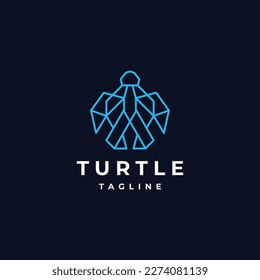 Turtle logo design icon template