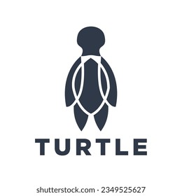 Turtle logo design icon template