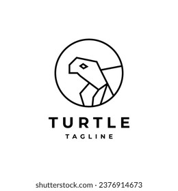 Turtle logo design icon template