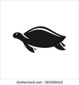 Turtle logo design icon vector silhouette