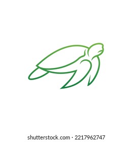 turtle logo design icon vector