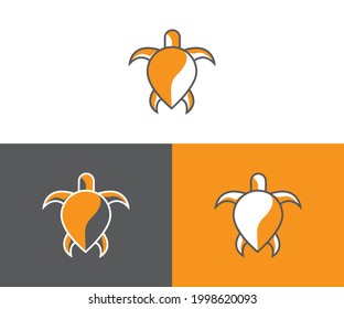 Turtle Logo Design Illustration Template