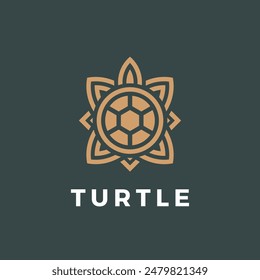 Turtle logo design. Modern icon. Sea turtle illustration.