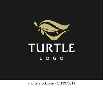 Turtle logo design. Simple modern logo vector. Flat style symbol.